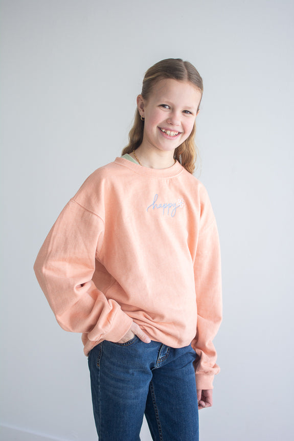 Youth Sweatshirt // Happy