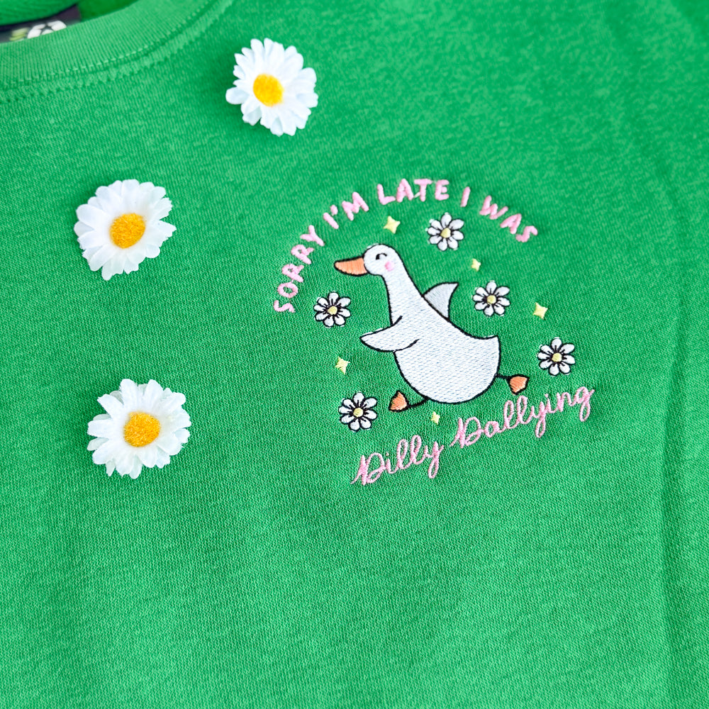 Sorry I'm Late Goose Crewneck