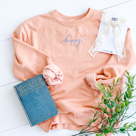 Youth Sweatshirt // Happy