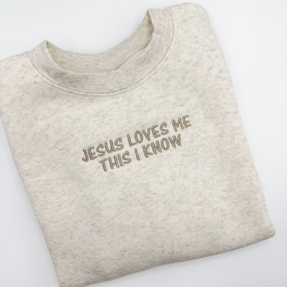 Child Sweatshirt // Jesus Loves Me
