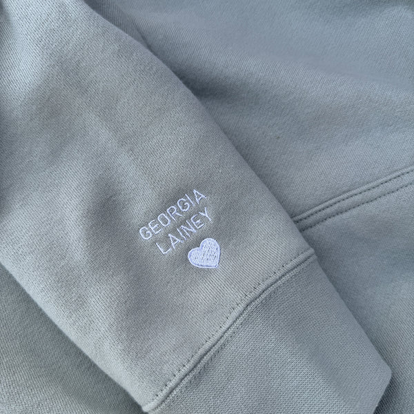 Add Sleeve Embroidery // Petite Font