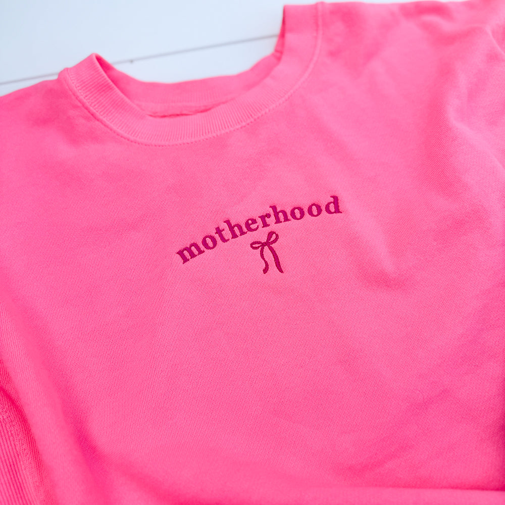 Bright Pink Motherhood Crewneck