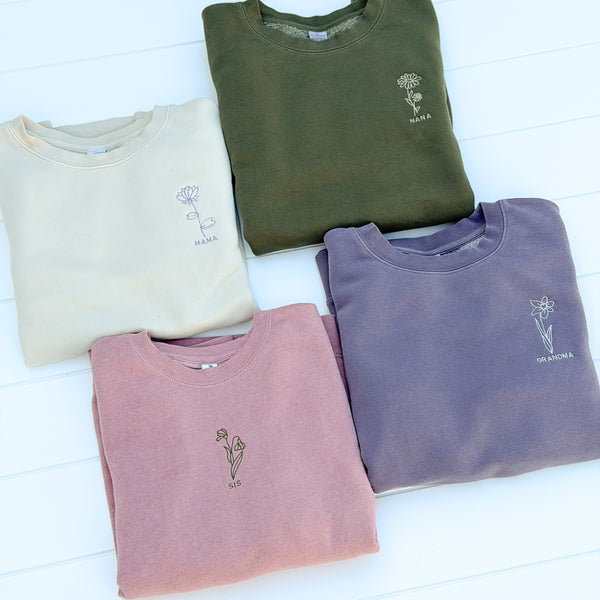 Adult Crewneck // Generation Birth Flowers