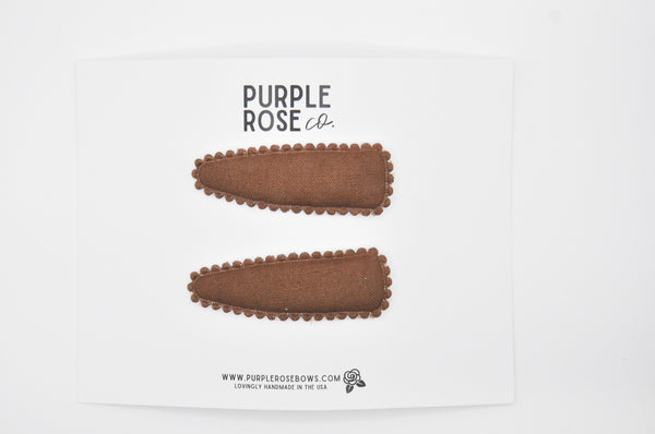 Snap Clip Set // Mocha