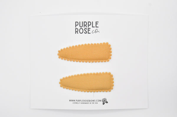 Snap Clip Set // Mustard