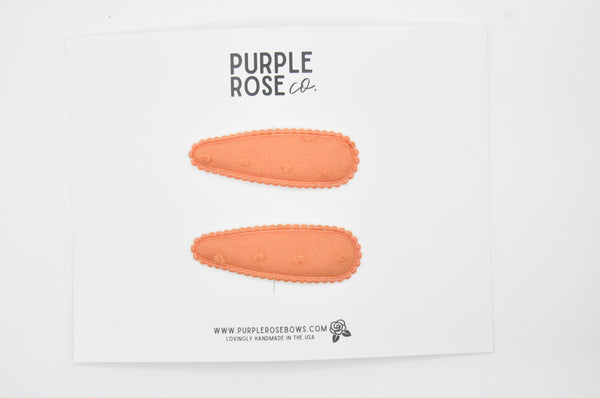 Snap Clip Set // Pumpkin