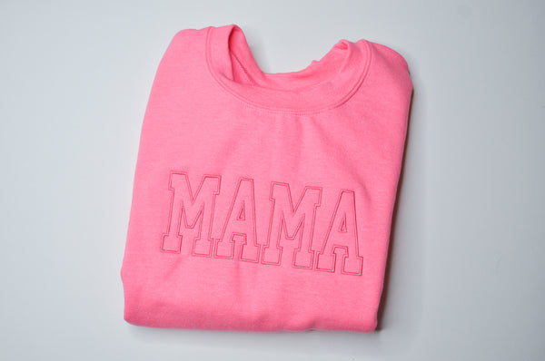 Adult Sweatshirt // Mama Pink on Pink Small