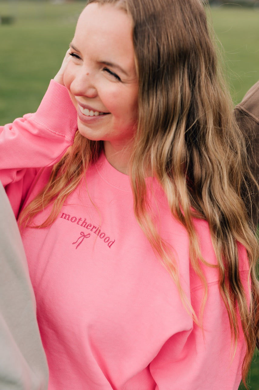 Bright Pink Motherhood Crewneck