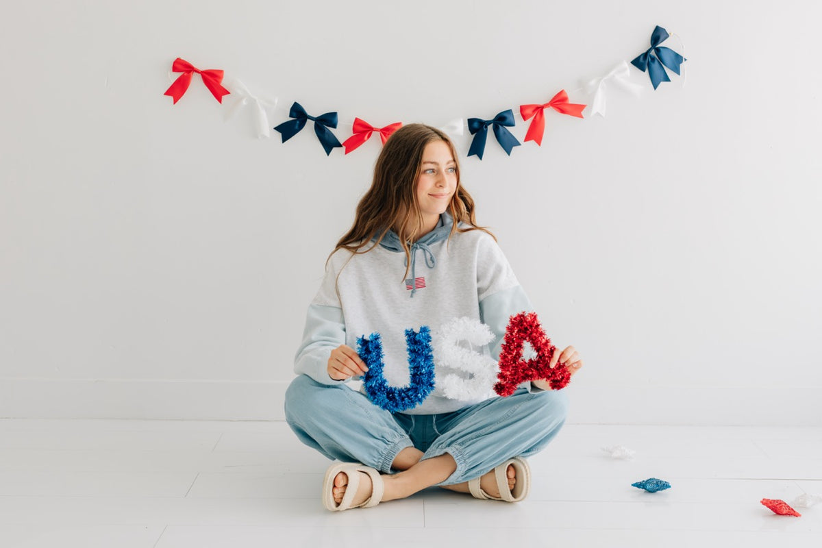 Perfect Crop w/ Flag Hoodie