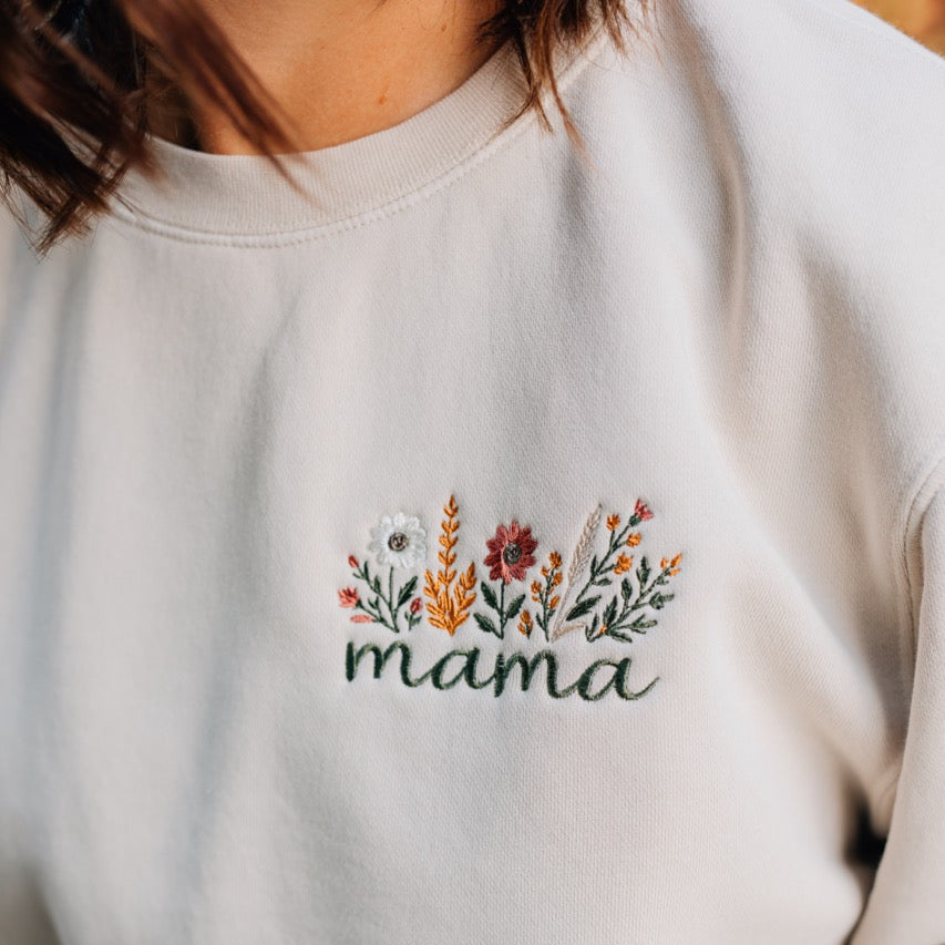 MAMA Fall Floral Design Crewneck