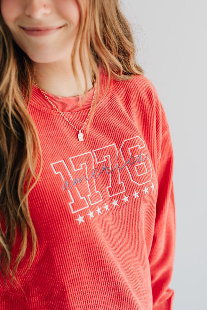 1776 Corded 100% Cotton Crewneck