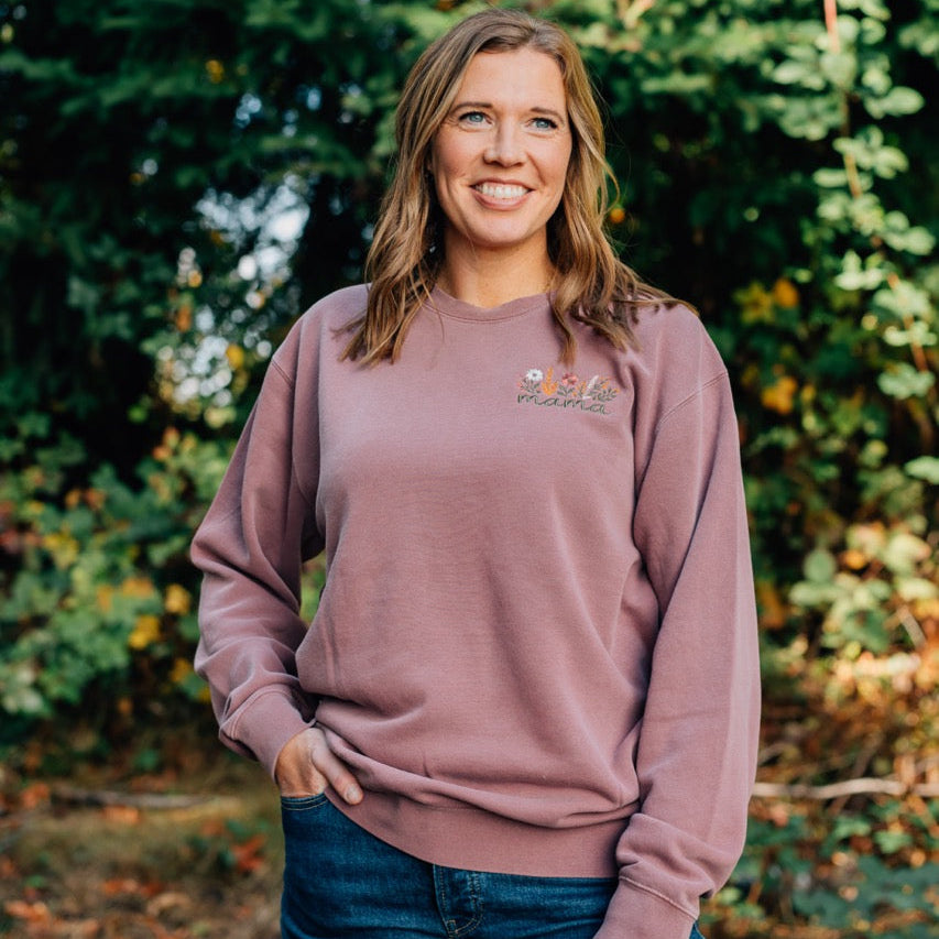 MAMA Fall Floral Design Crewneck