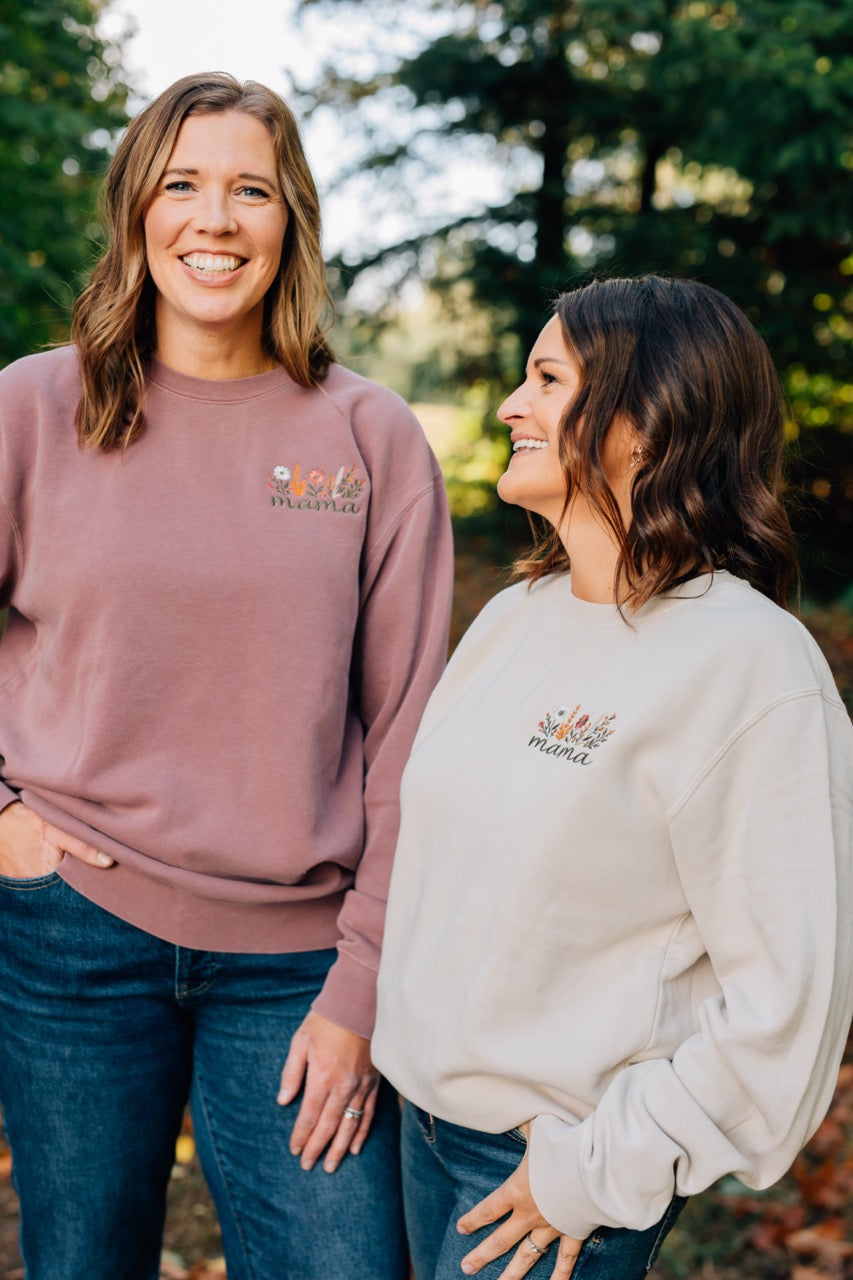 MAMA Fall Floral Design Crewneck