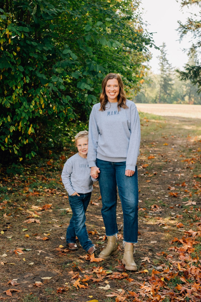 Matching Mama/Little Man Crewneck