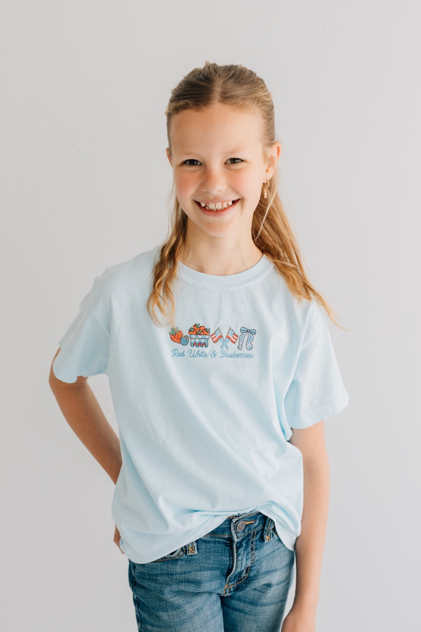 Red, White, & Blueberries Youth Tee