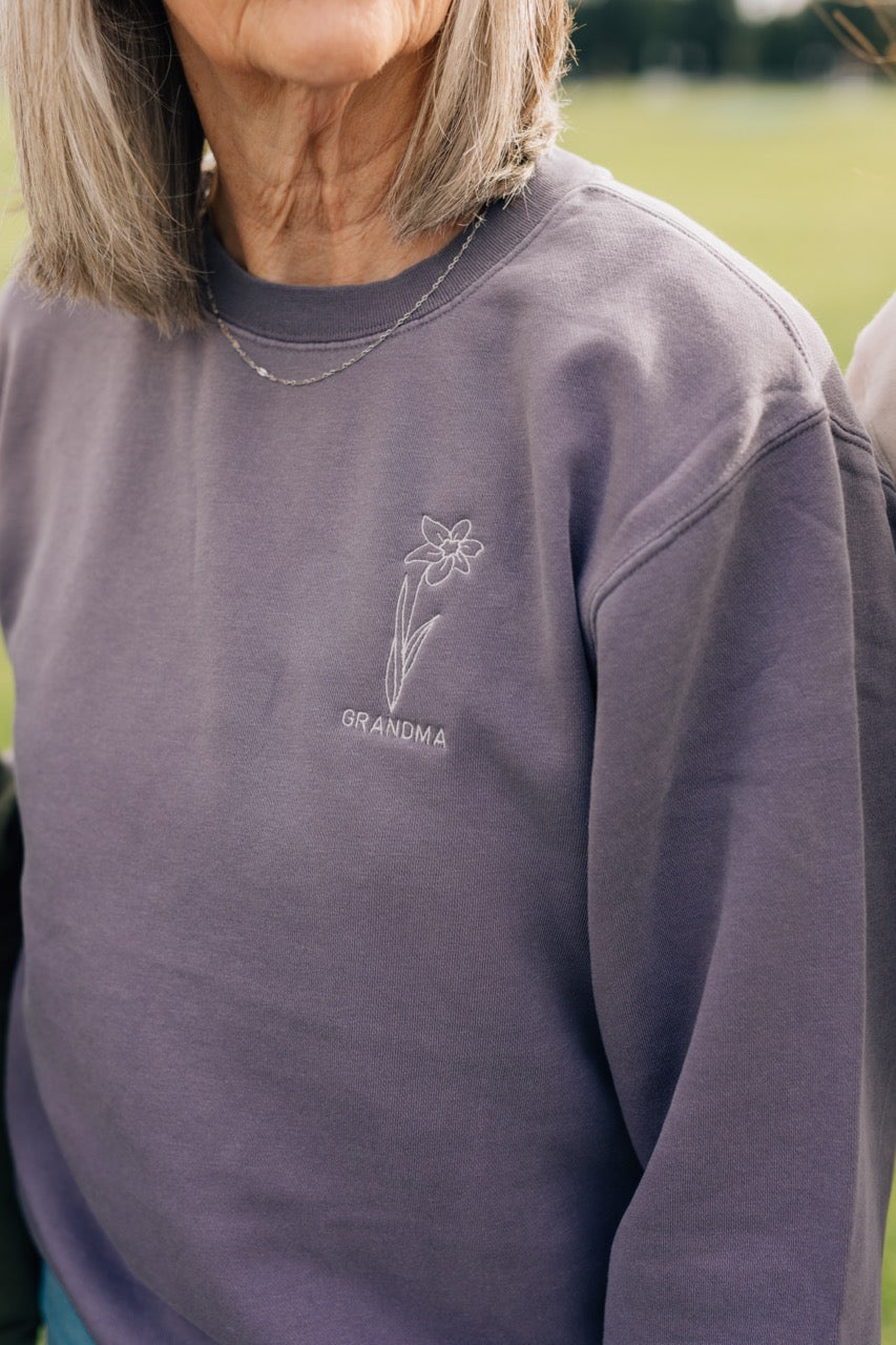 Generation Birth Flowers Youth Crewneck