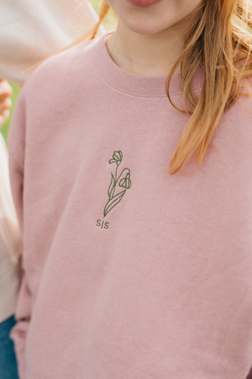 Generation Birth Flowers Youth Crewneck