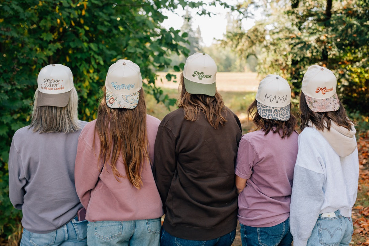 Mama in Green Trucker Hat