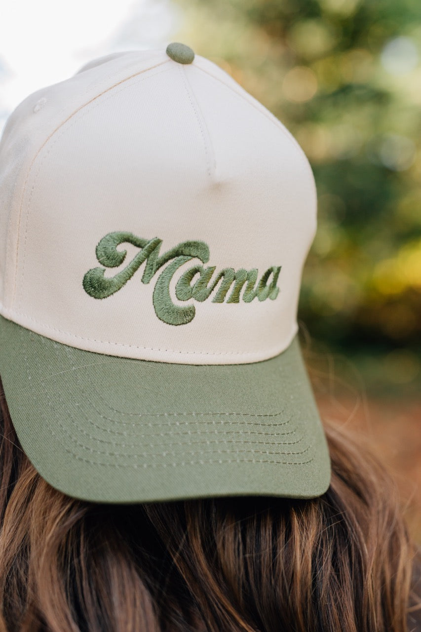 Mama in Green Trucker Hat