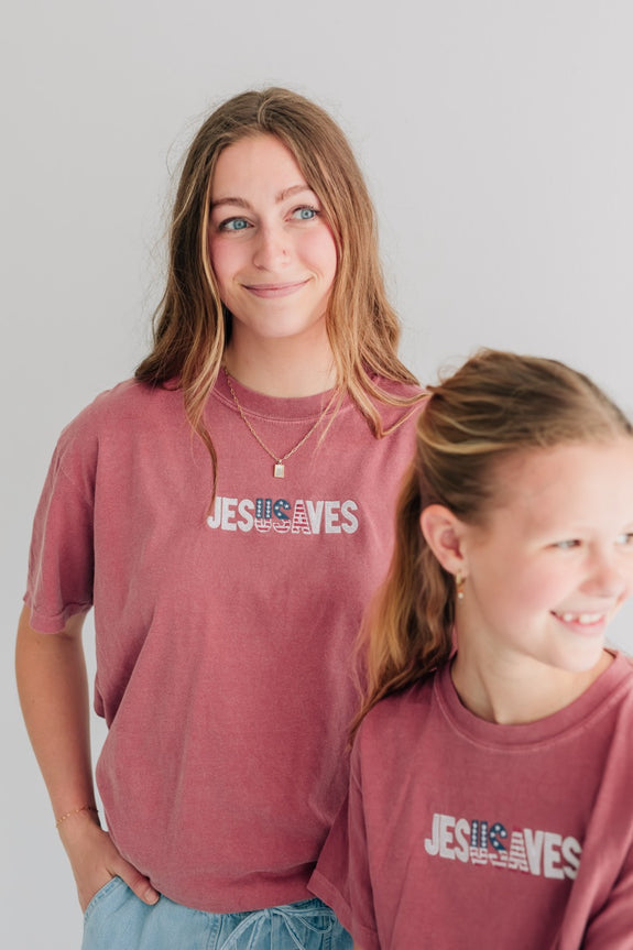 Youth Embroidered Tee // JesUSAves