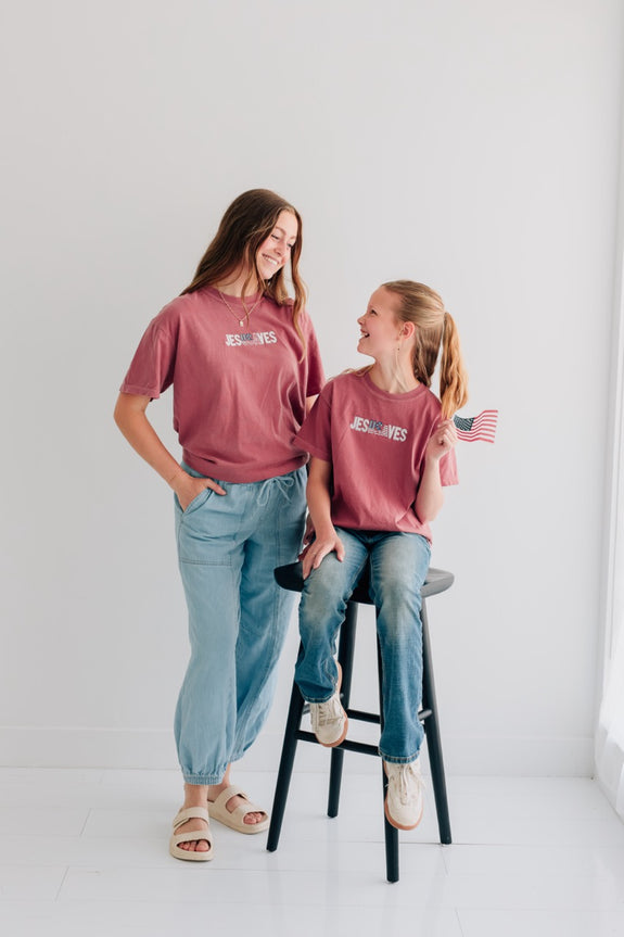 Youth Embroidered Tee // JesUSAves