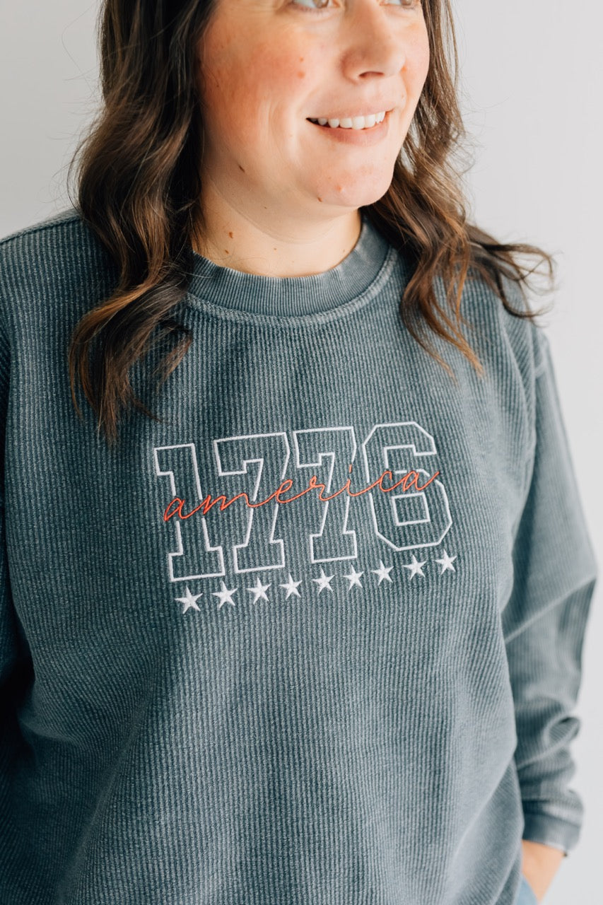 1776 Corded 100% Cotton Crewneck