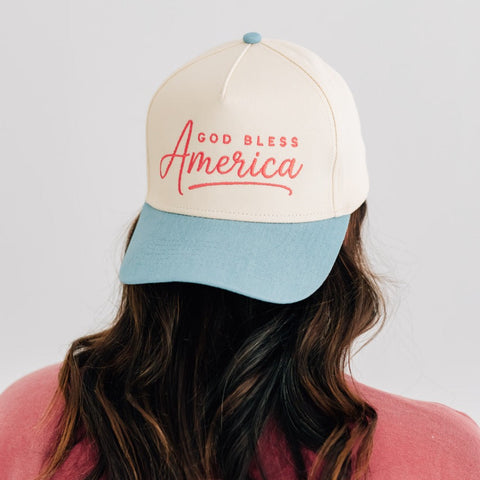 God Bless America Trucker Hat