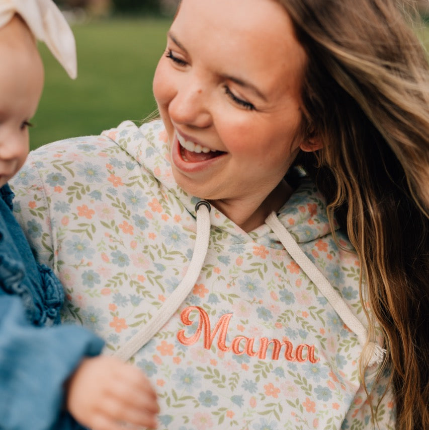 Mama Floral Hoodie
