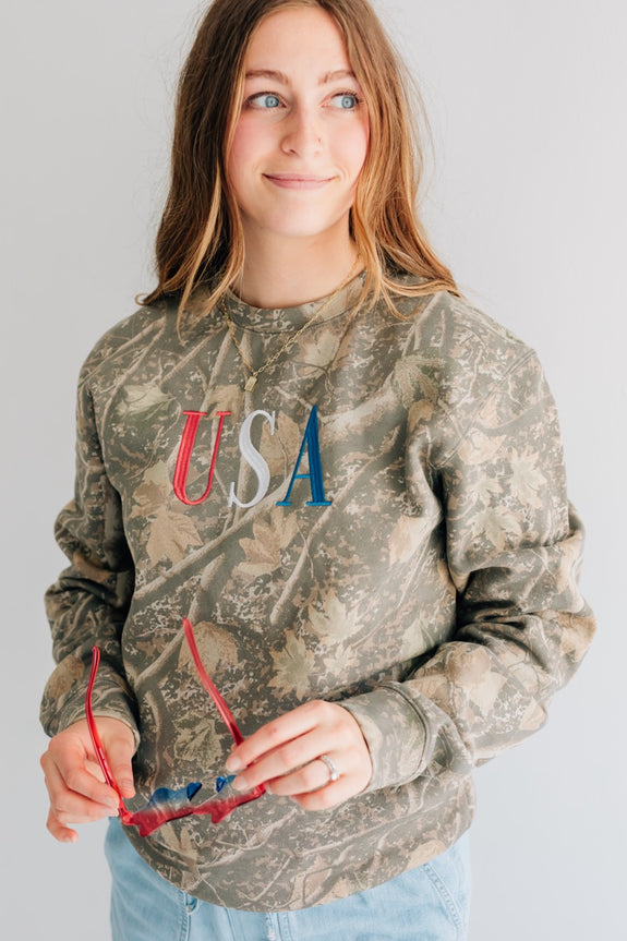 Crewneck // Camo USA