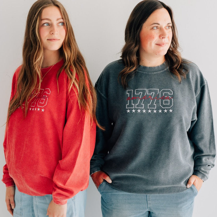 1776 Corded 100% Cotton Crewneck
