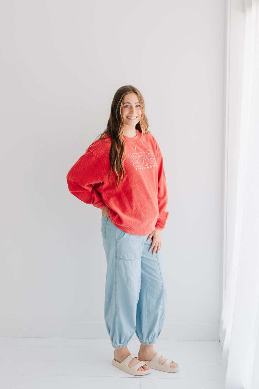 1776 Corded 100% Cotton Crewneck